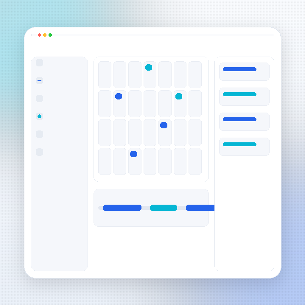 Plan: calendar and scheduler